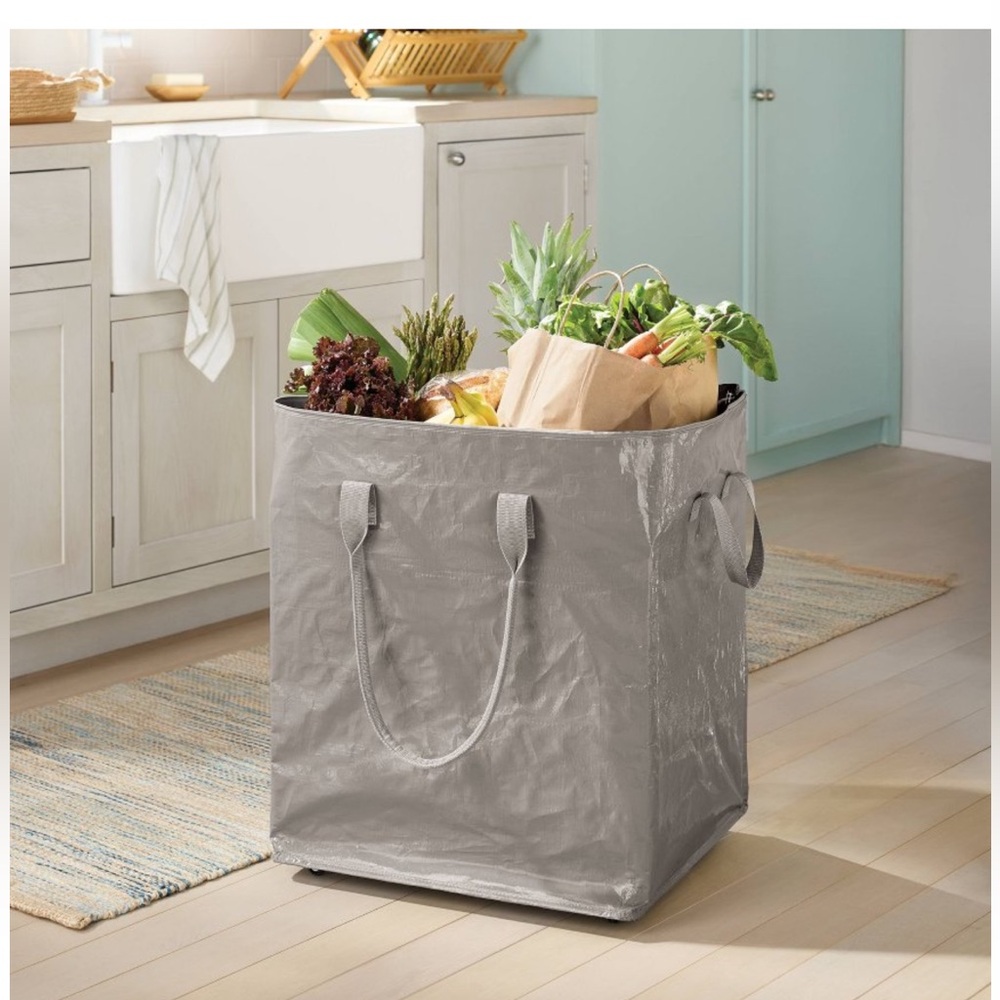 NWT Brightroom Spaceship Gray Storage Bag With Wheels - Picture 3 of 6
